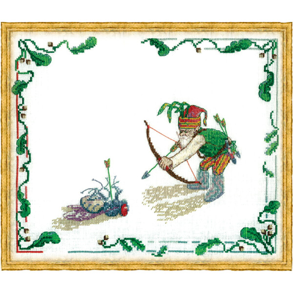 Nimue counted cross stitch kit "The Archer", 1K, 33x27cm, DIY