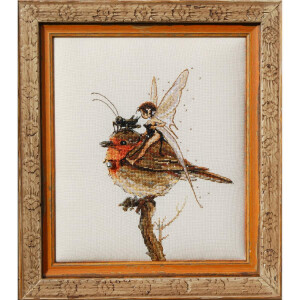 Nimue counted cross stitch kit "Robins Fairy",...