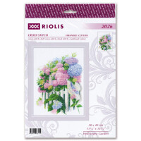 Riolis counted cross stitch kit "Hydrangea Garden", 30x40cm, DIY