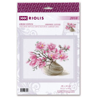 Riolis Kit de point de croix "Magnolia méridional", modèle à compter, 30x24cm