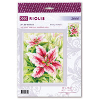 Riolis counted cross stitch kit "Lilies", 40x50cm, DIY