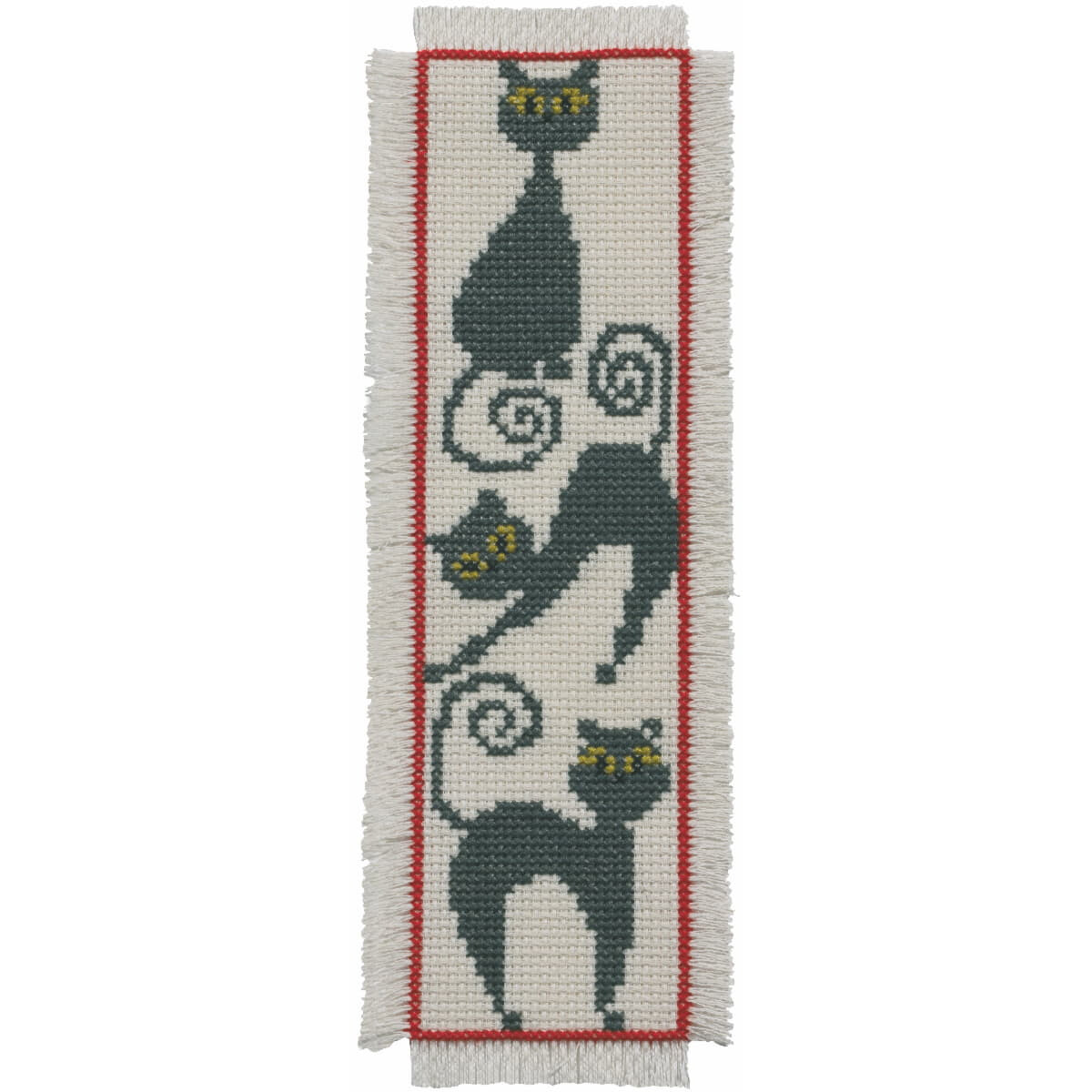 Permin counted cross stitch kit "Bookmark Cat",...