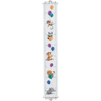 Permin counted cross stitch kit "Measurement with animals", 18x70cm, DIY, 35-1738