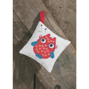 Permin counted cross stitch kit "Pincushion red...
