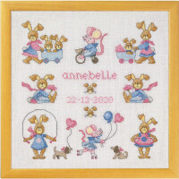 Permin counted cross stitch kit "Annebelle", 35x35cm, DIY, 12-0440