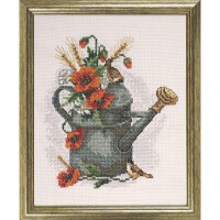 Permin counted cross stitch kit "Watering cane", 33x38cm, DIY, 12-4514