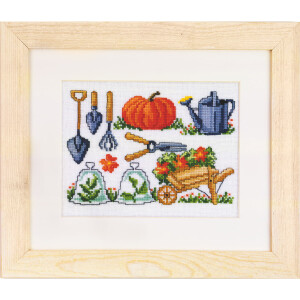 Permin counted cross stitch kit "Garden picture...