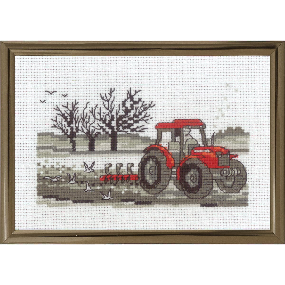 Permin counted cross stitch kit "Tractor",...