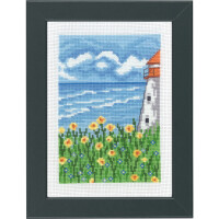 Permin counted cross stitch kit "Lighthouse I", 13x18cm, DIY, 13-1439