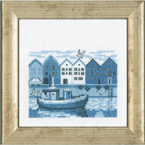 Permin counted cross stitch kit "Habour",...