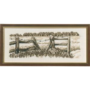 Permin counted cross stitch kit "Fence",...