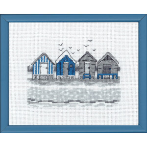 Permin counted cross stitch kit "Beachhouse",...