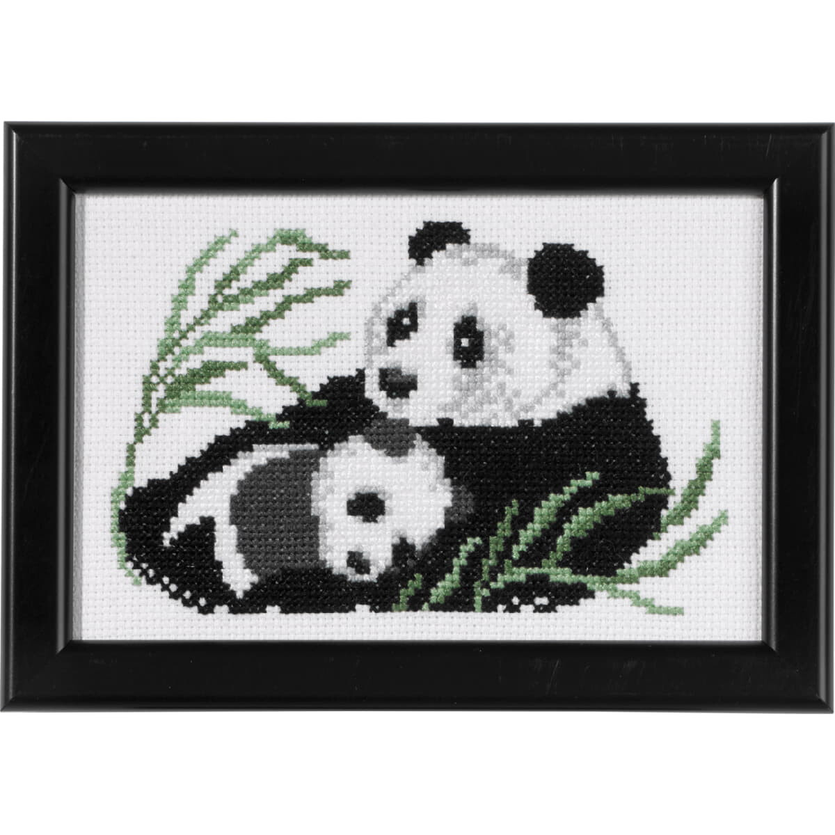 Set de punto de cruz "Panda con niño",...