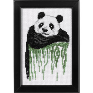 Permin Kit de point de croix "Panda",...