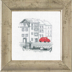 Permin counted cross stitch kit "Harbour/car",...