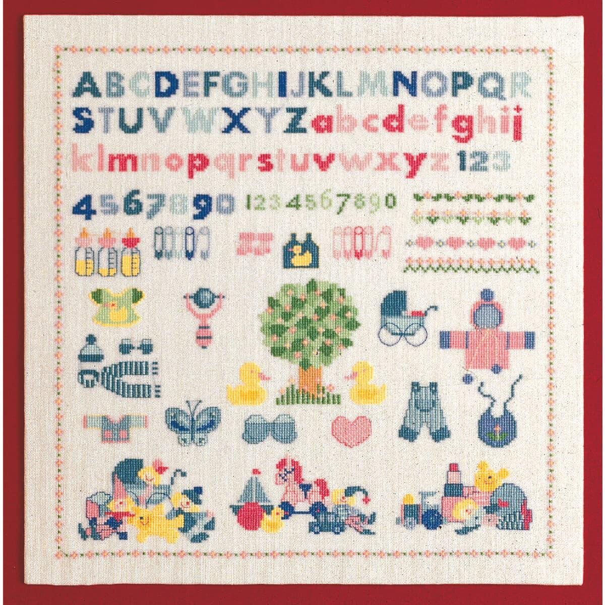 Permin counted cross stitch kit "Sampler Baby",...