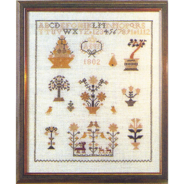 Permin Набор для вышивания крестом "Старая деревня", счетная схема, 20х25см, 39-5302