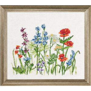 Permin counted cross stitch kit "Fieldflowers",...