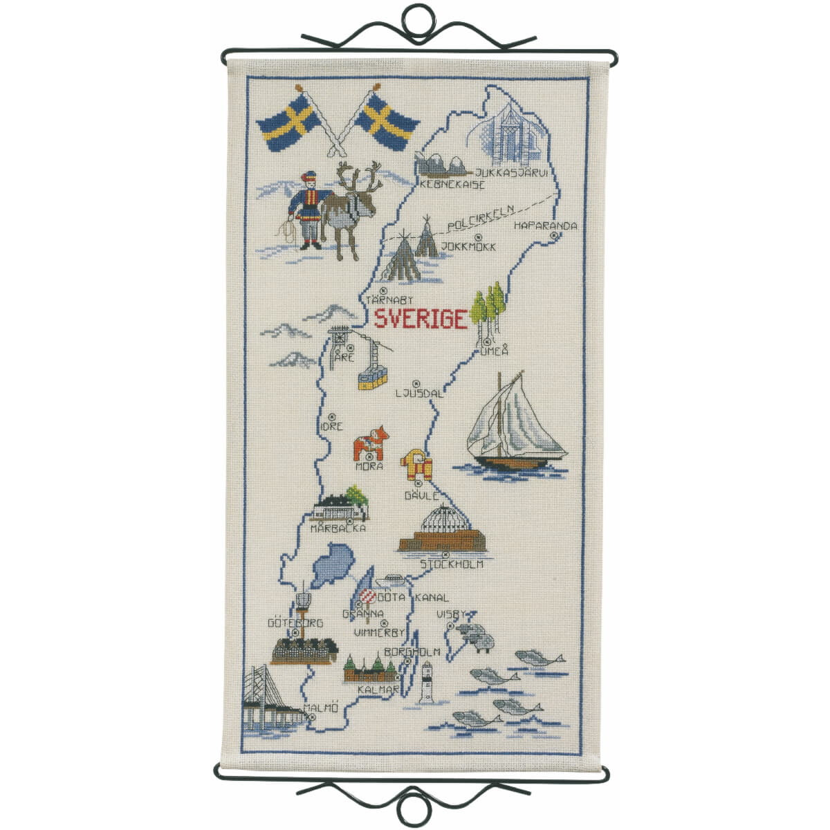Permin counted cross stitch kit "Sweden",...
