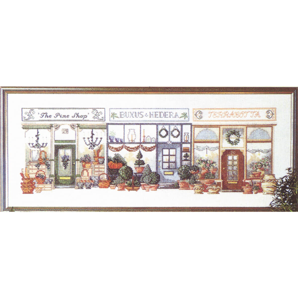 Permin counted cross stitch kit "Shopping-center...