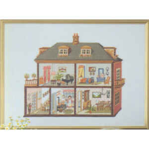 Permin counted cross stitch kit "Dolls-house",...