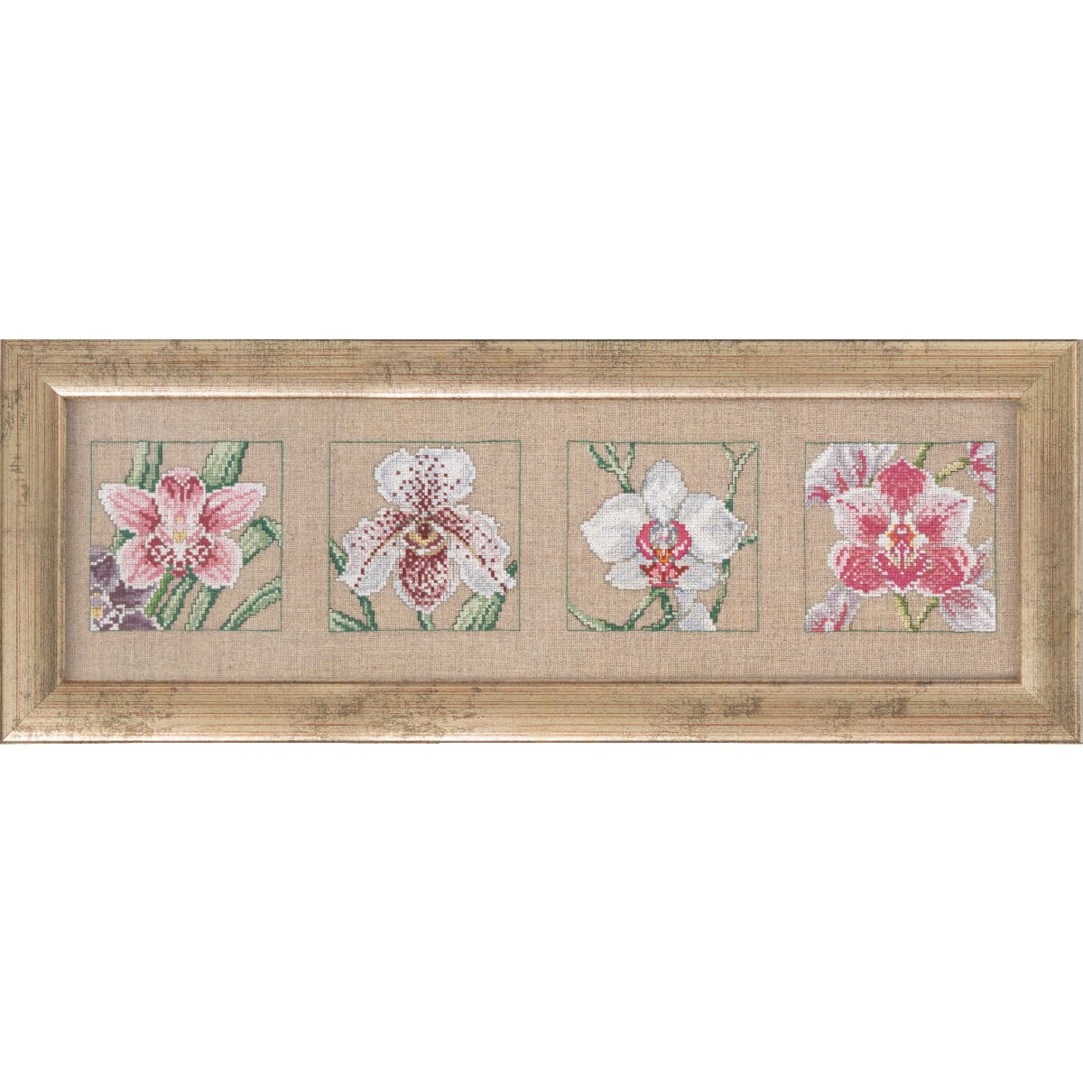 Permin counted cross stitch kit "4 orchids...