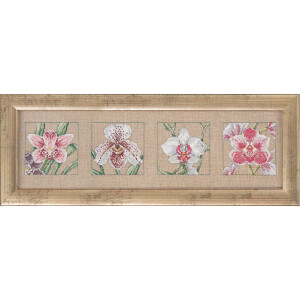 Permin counted cross stitch kit "4 orchids...