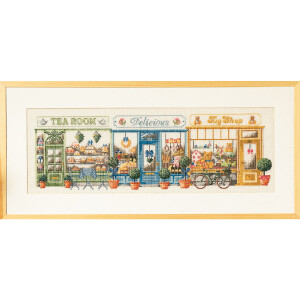 Permin counted cross stitch kit "Shopping Street...
