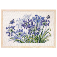 Permin counted cross stitch kit "The flower of love linen", 56x39cm, DIY, 70-6535