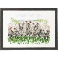 Permin counted cross stitch kit "Sheep", 41x29cm, DIY, 70-7433