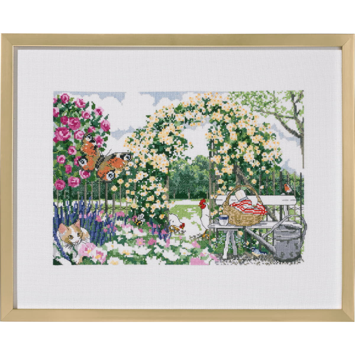 Permin counted cross stitch kit "Garden of...