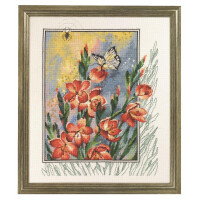 Permin counted cross stitch kit "Spider in flower", 40x47cm, DIY, 90-4180