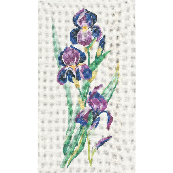 Permin counted cross stitch kit "Flowers II", 34x60cm, DIY, 90-4837