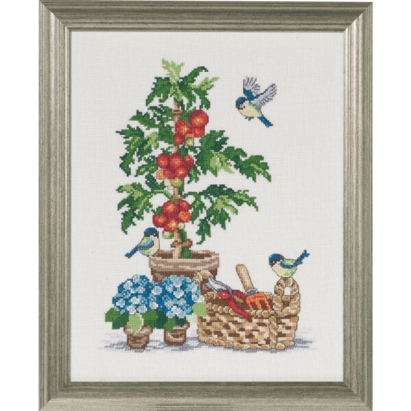 Permin counted cross stitch kit "Tomatoes", 29x37cm, DIY, 90-7351