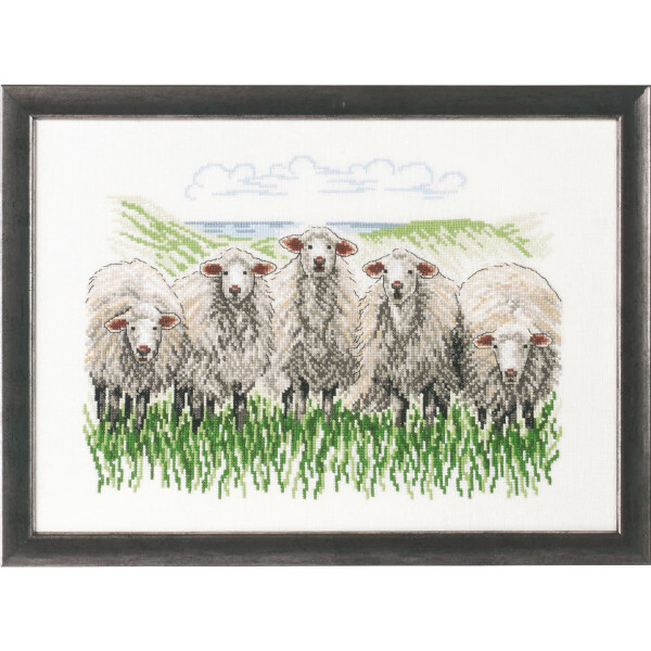 Permin counted cross stitch kit "Sheep", 41x29cm, DIY, 90-7433