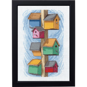 Permin counted cross stitch kit "Birdhouses...