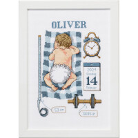 Permin counted cross stitch kit "Oliver", 21x30cm, DIY, 92-0851
