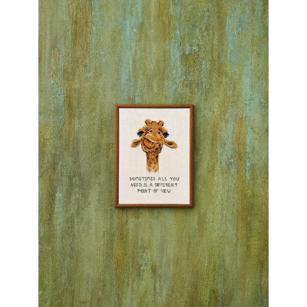 Permin Kit de point de croix "Girafe", modèle à compter, 18x24cm, 92-2199