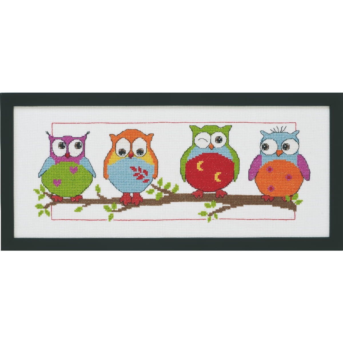 Permin counted cross stitch kit "Owls",...