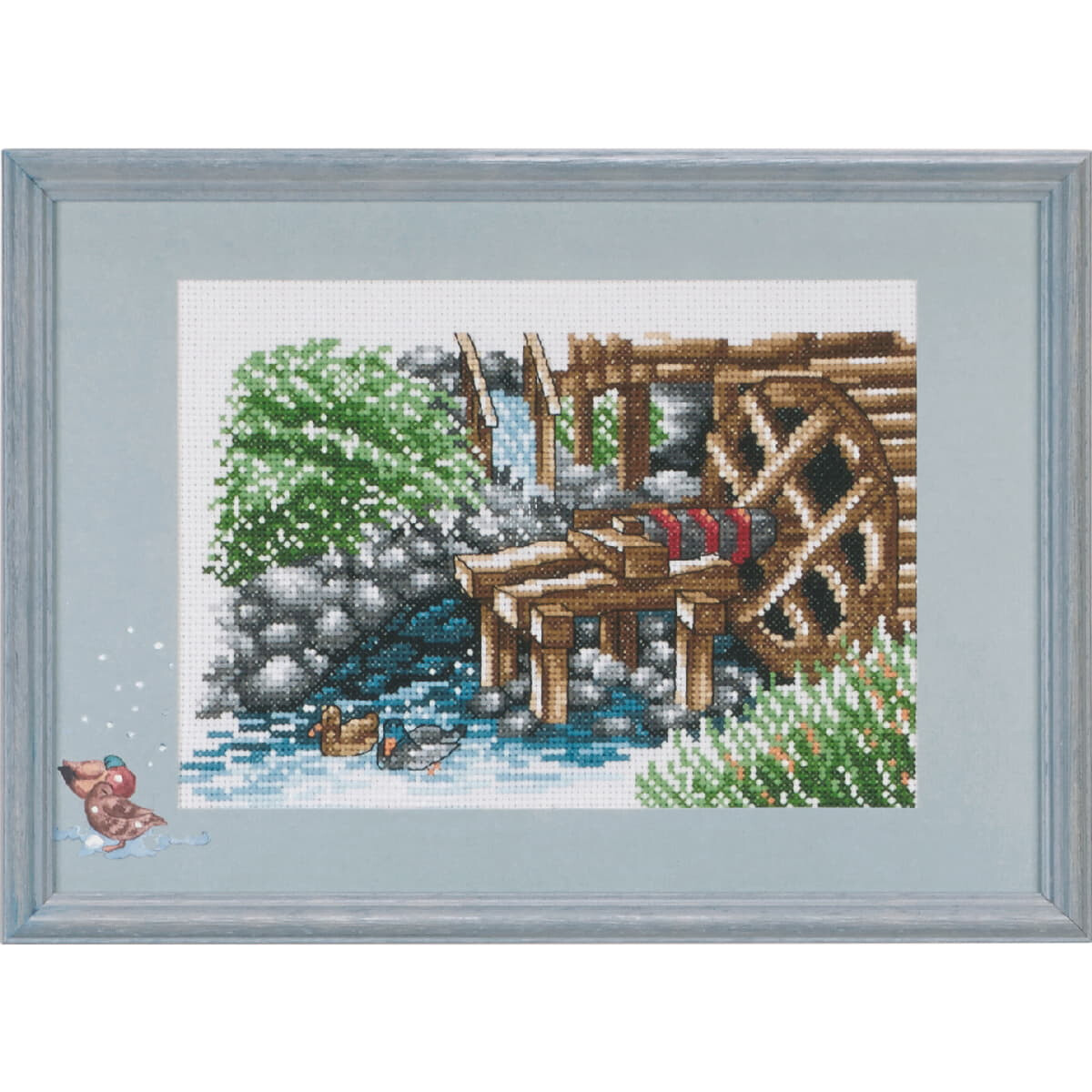 Permin counted cross stitch kit "Watermill",...
