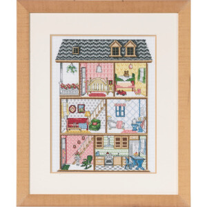 Permin counted cross stitch kit "Dollhouse",...