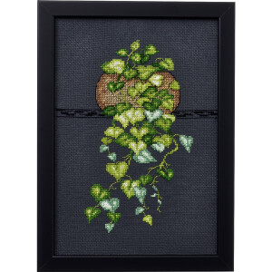 Permin counted cross stitch kit "Heart Leaf...