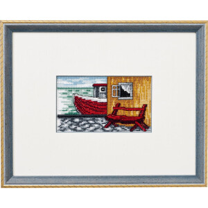 Permin counted cross stitch kit "Habour",...