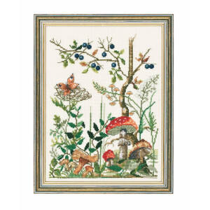 Permin counted cross stitch kit "Forest floor",...