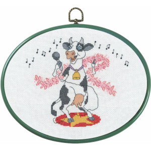 Permin counted cross stitch kit with hoop "Singing...