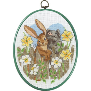 Permin counted cross stitch kit with hoop "New...