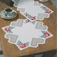 Permin counted Hardanger tablecloth stitch kit "Hardanger", 42x42cm, DIY, 10-3870