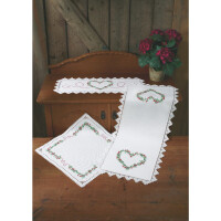 Permin counted Hardanger tablecloth stitch kit "Hardanger berries", 49x49cm, DIY, 27-1606