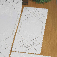 Permin counted Hardanger table runner stitch kit "Hardanger with roses", 27x68cm, DIY, 63-5840