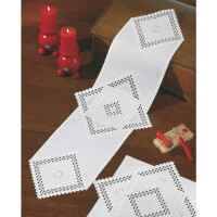 Permin counted Hardanger table runner stitch kit "Hardanger", 32x95cm, DIY, 75-5652